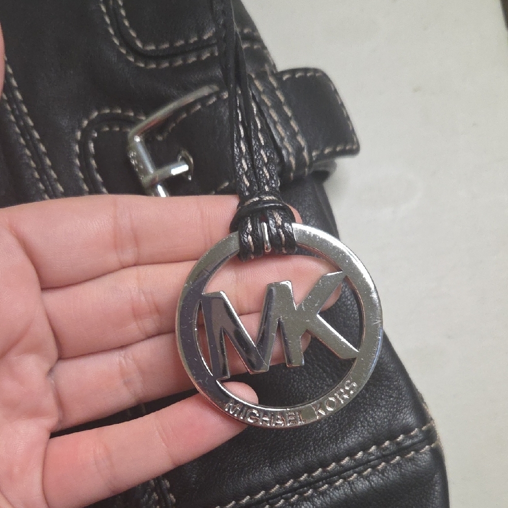 Michael Kors Black Leather Hobo Bag - Picture 2 of 7